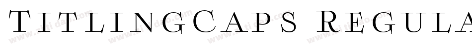 TitlingCaps Regular字体转换